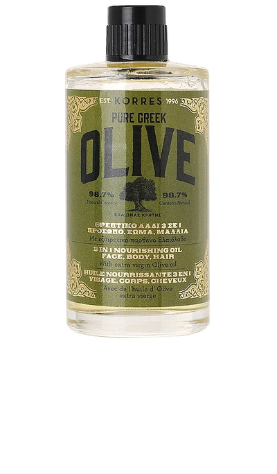 Korres Pure Greek Olive 3-in-1 Nourishing Oil In Beauty: Na