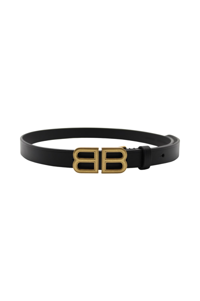 Shop Balenciaga Bb Hourglass Thin Belt In Default Title