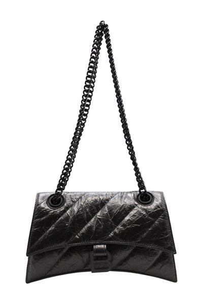 Shop Balenciaga Crush Small Chain Bag Quilted In Default Title