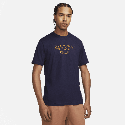Shop Nike Paris Saint-germain Jdi  Men's T-shirt In Blue