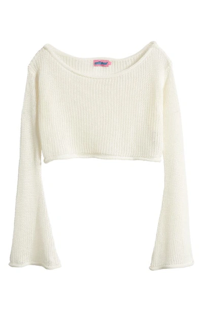Edikted Women's Off Shoulder Knitted Crop Top In Cream