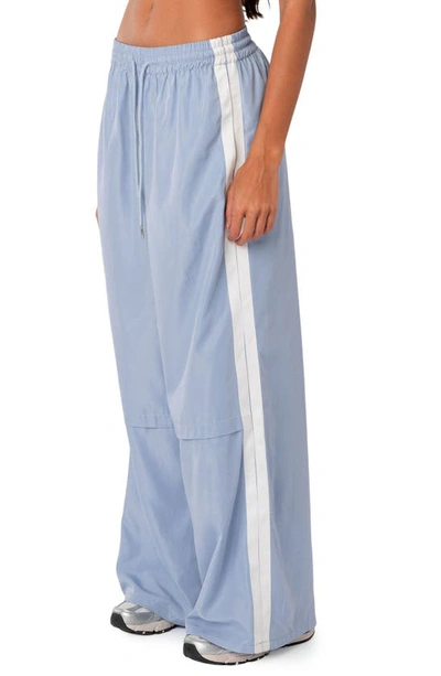 Edikted Fauna Track Pants In Light-blue