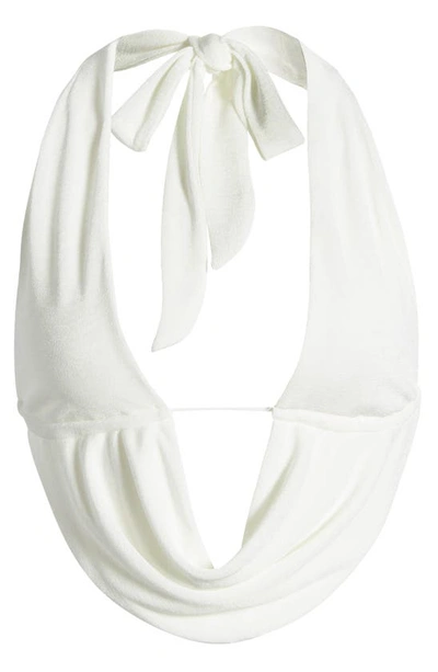 Edikted Open Back Crop Top In White