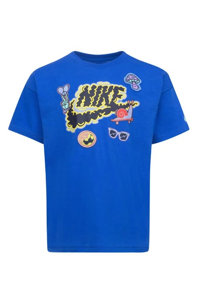 Shop Nike Kids' Appliqué Graphic T-shirt In Game Royal