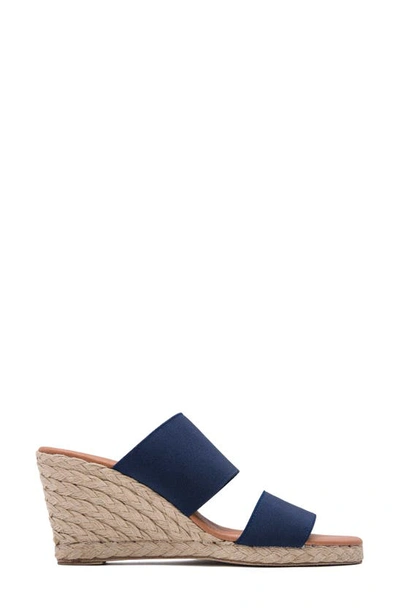 Shop Andre Assous Amalia Wedge Sandal In Navy