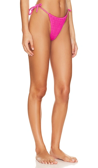 Shop Cleonie Peninsula Bikini Bottom In Barbie