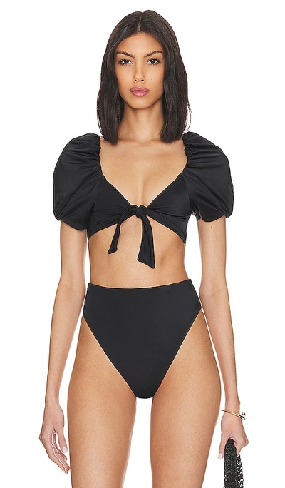 Shop Cleobella Maude Bikini Top In Black