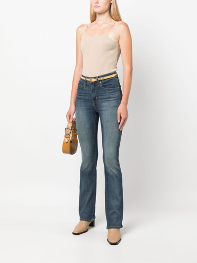 Levi's 725 High Rise Bootcut Jeans In Blue