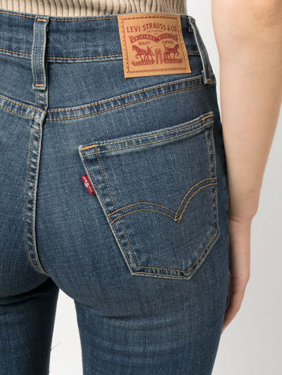 Levi's 725 High Rise Bootcut Jeans In Blue