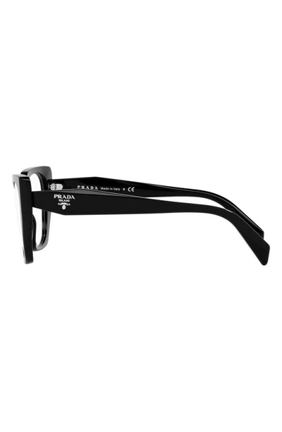 Prada Womens Brown Pr 18wv Square-framed Acetate Glasses In Black