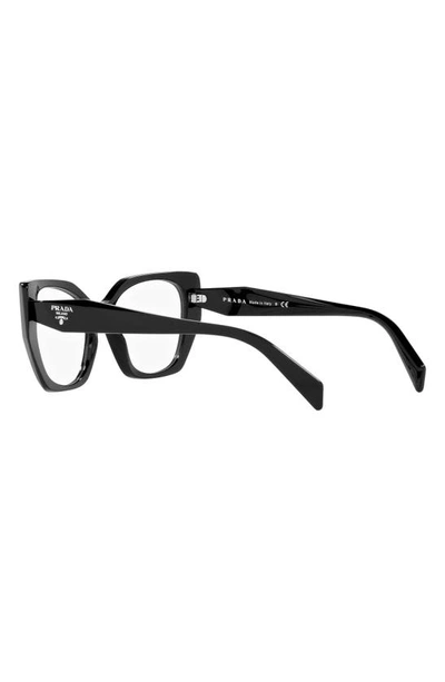 Prada Womens Brown Pr 18wv Square-framed Acetate Glasses In Black