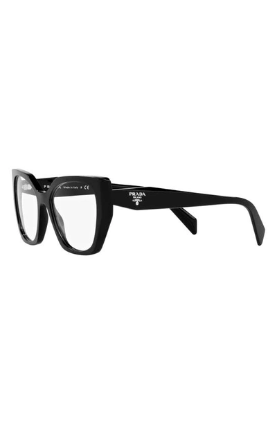 Prada Womens Brown Pr 18wv Square-framed Acetate Glasses In Black