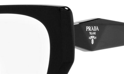 Prada Womens Brown Pr 18wv Square-framed Acetate Glasses In Black