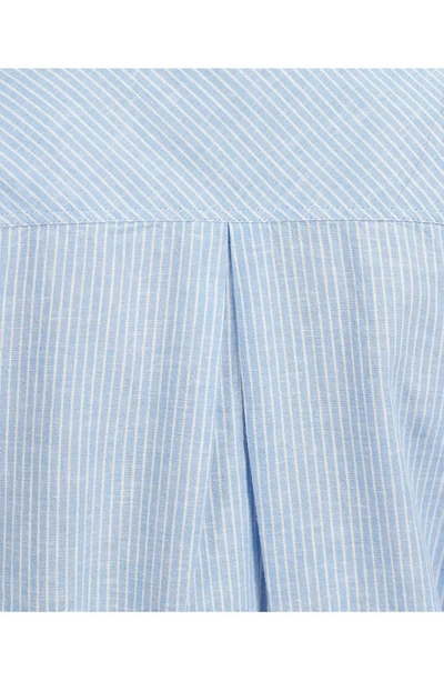 Shop Barbour Seaglow Stripe Shirtdress In Chambray Stripe