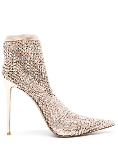 Le Silla Crystal-embellished 120mm Boots In Neutrals