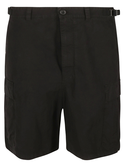 Shop Balenciaga Classic Cargo Shorts In Black