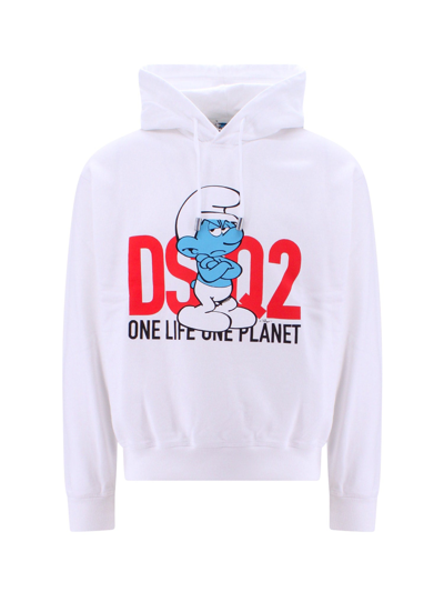 Shop Dsquared2 Sweatshirt In Bianco