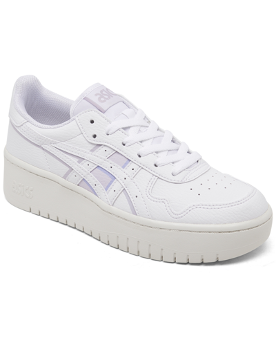 Shop Asics Women's Japan S Pf Casual Sneakers From Finish Line In White/lilac Hint