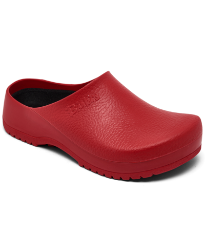 Shop Birkenstock Men's Super-birki Clog Sandals From Finish Line In Red