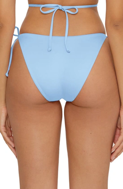 Shop Becca Color Code Side Tie Bikini Bottoms In Blue