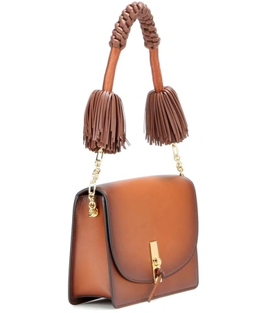 Shop Altuzarra Ghianda Leather Shoulder Bag In Caramel Lrowe