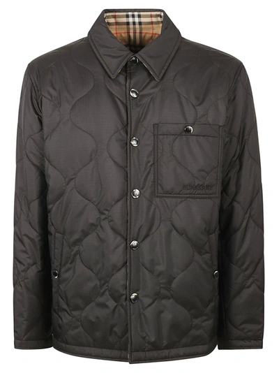 Shop Burberry Francis Down Jacket In Black