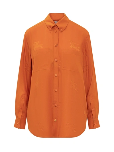 Shop Burberry Knight Shirt In Deep Ginger Ip Pat