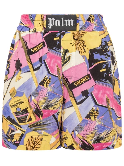Shop Palm Angels Miami Boxer Shorts In Multicolor