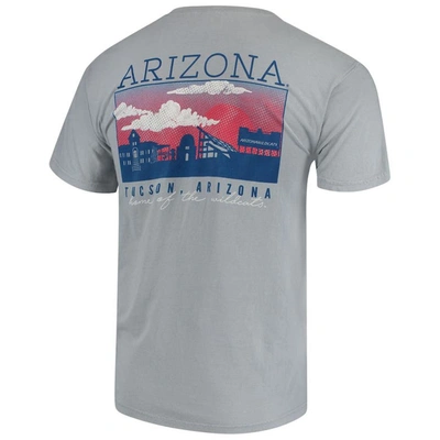 Shop Image One Gray Arizona Wildcats Team Comfort Colors Campus Scenery T-shirt