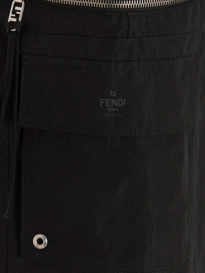 Shop Fendi Cargo Bermuda Shorts Bermuda, Short Black