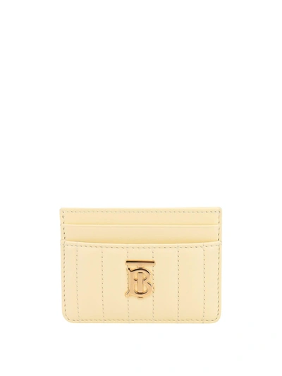 Shop Burberry Card Holder In Yellow