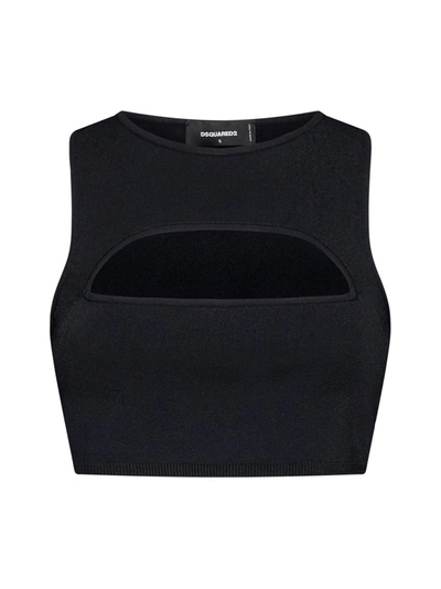 Shop Dsquared2 Top In Black