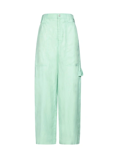 Shop Stella Mccartney Pants In Fluo Mint