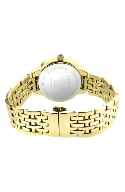 Shop Gv2 Astor Ii Swiss Diamond Bracelet Watch, 38mm In Gold