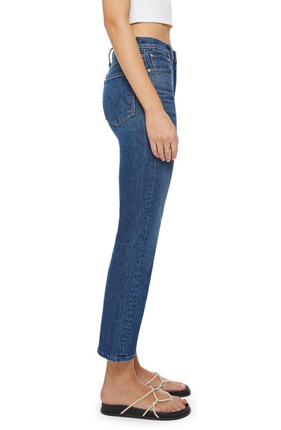 Shop Mother The Tomcat High Waist Straight Leg Ankle Jeans In Cannonball