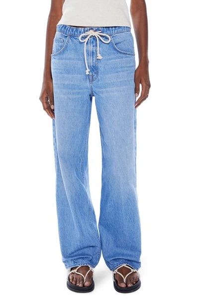 Shop Mother Snacks! The Drawn Fun Dip Elastic Waist Wide Leg Jeans In Nothing Else Like It