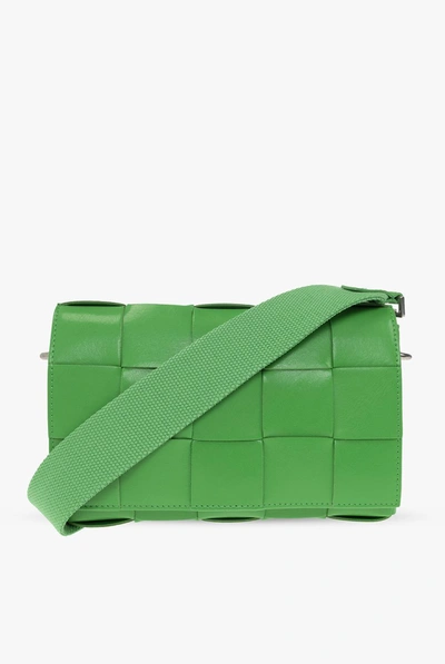 Bottega Veneta Padded Cassette Shoulder Bag Racing Green