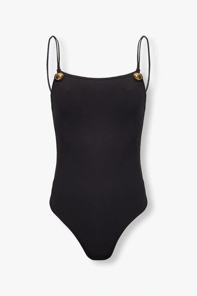 Shop Bottega Veneta One-piece Swimsuit In Black