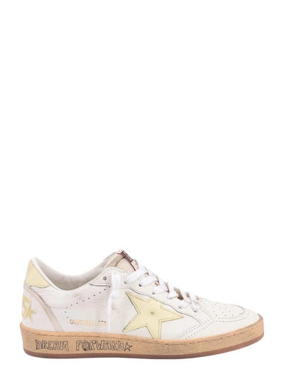 Shop Golden Goose Ball Star Sneakers In Clear Yellow/white