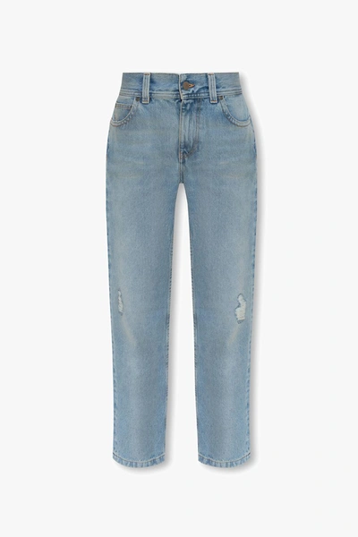 Shop Palm Angels Distressed Jeans In Default Title