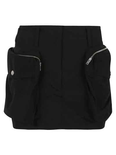 Shop Stella Mccartney Utilitarian Mini Skirt In Black
