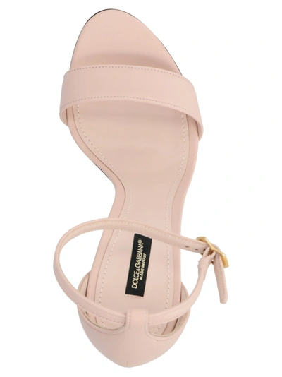 Shop Dolce & Gabbana 'devotion' Sandals In Pink