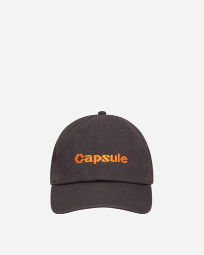 Shop Capsule Classic Logo Baseball Cap Charcoal In Grey