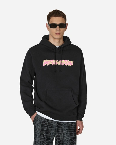 Shop Fucking Awesome Cut Out Logo Hooded Sweatshirt In Black