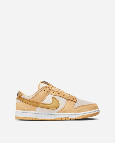 Shop Nike Wmns Dunk Low  Gold Suede  Sneakers Celestial Gold / Wheat Gold In Multicolor