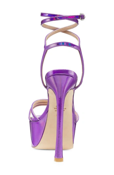 Stuart Weitzman Soiree 145 Platform Sandal High Heel Sandals In Dusk