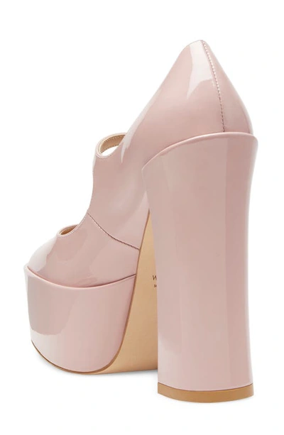 Stuart Weitzman Skyhigh Patent Mary Jane Platform Pumps In Ballet