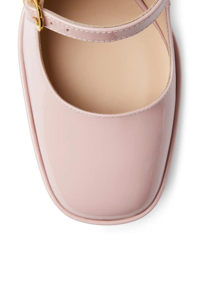 Stuart Weitzman Skyhigh Patent Mary Jane Platform Pumps In Ballet