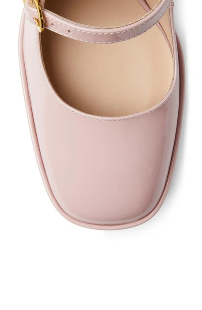 Stuart Weitzman Skyhigh Patent Mary Jane Platform Pumps In Ballet