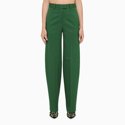 Shop Attico The  | Emerald Regular Trousers In Green